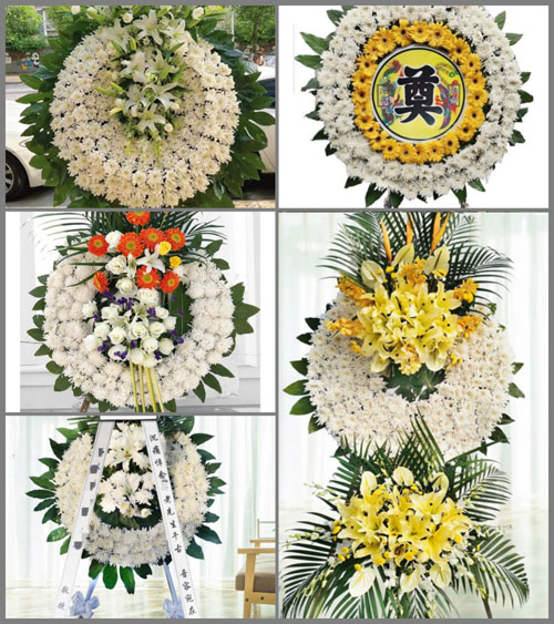 广东梅州市平远县东石镇蕉留村花圈速递